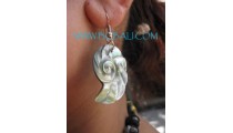 Sea Shells Carved Earrings