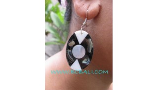 Seashells Oval Earring Resin