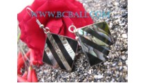 Shell Steel Square Earring Fashion