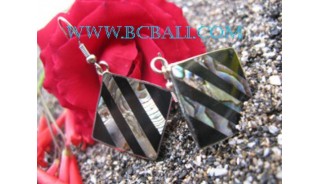 Shell Steel Square Earring Fashion