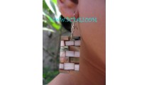 Shells Mother Pearls Earrings Natural