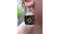 Sinamon Resin Earring Brown