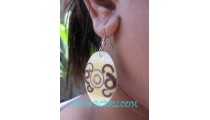 Sinamon Shells Wooden Earrings