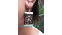 Sinamon Wooden Earring Resin