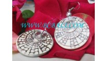 Stainless And Shell Earrings