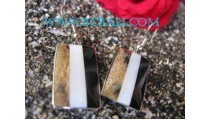 Stainless Gold Shell Earrings