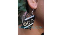 Wooden Resin Earrings