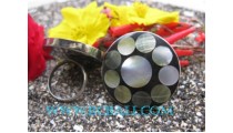 Ladies Steel Finger Rings Shell