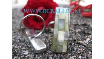 Mother Pearl Stainless Finger Rings