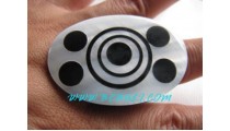 Oval Shells Rings