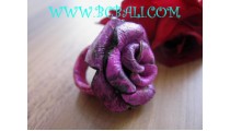 Purple Flower Shape Rings
