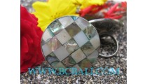Sea Shell Paua Steel Rings
