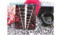 Shell Finger Rings Resin Square