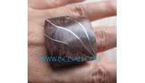 Stainless Wooden Rings
