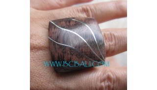 Stainless Wooden Rings