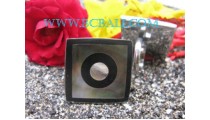 Steel Finger Rings Shell Resin