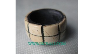 Wooden Coco Woods Resin Rings