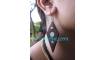Accessories Earring Wooden Natural
