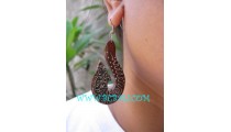 Animal Wooden Painted Earring
