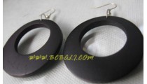 Black Earring Wooden