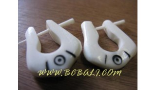 Bone Carved Earring