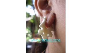 Carved Bone Earrings Ladies