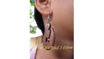 Carved Wooden Earrings