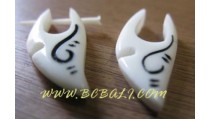 Carving Bone Earring