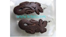 Coco Wooden Earrings Animal