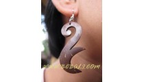 Coconut Carved Earrings