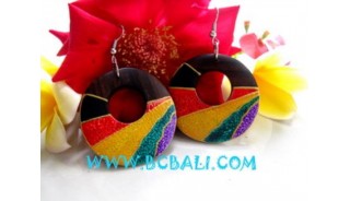 Ear Stud Jewelry Rainbow Motive
