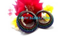 Earring Handpainting Rainbow Color