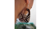 Earrings Painted Wooden Sono