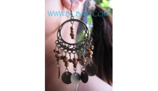 Fashion Wooden Beading Earrings