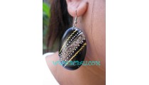 Hand Painting Earring Wood