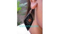 Handmade Painted Earring Wood