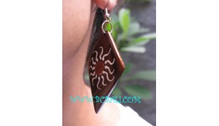 Ladies Wooden Earring Painted