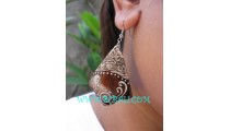 Ladies Wooden Painted Earring