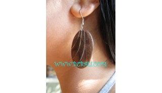 Lady Wooden Steel Earring