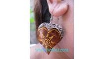 Love Wooden Earring Painting