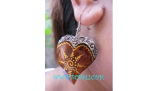 Love Wooden Earring Painting