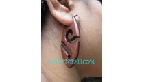 Natural Sono Woods Carved Earring