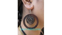 Natural Stainless Wooden Earring