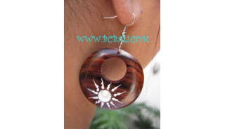 Nautilus Shells Wooden Earring