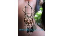 New Beads Woods Earring