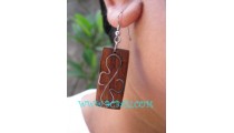 New Designer Earring Woods Steel