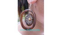 New Fashion Earring Woods Painting