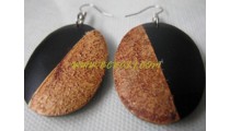 Painted Wooden Earring