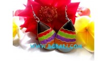 Rainbow Ear Stud Handpaintings