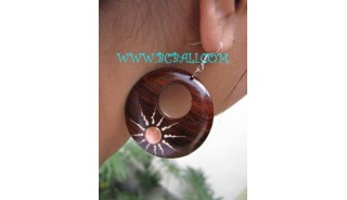 Shine Wooden Earring Painting